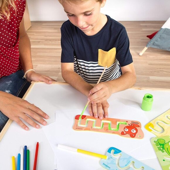 Miniland Pre-writing Patterns Stencils Template Preschool Learning Activities - Picture 8 of 10